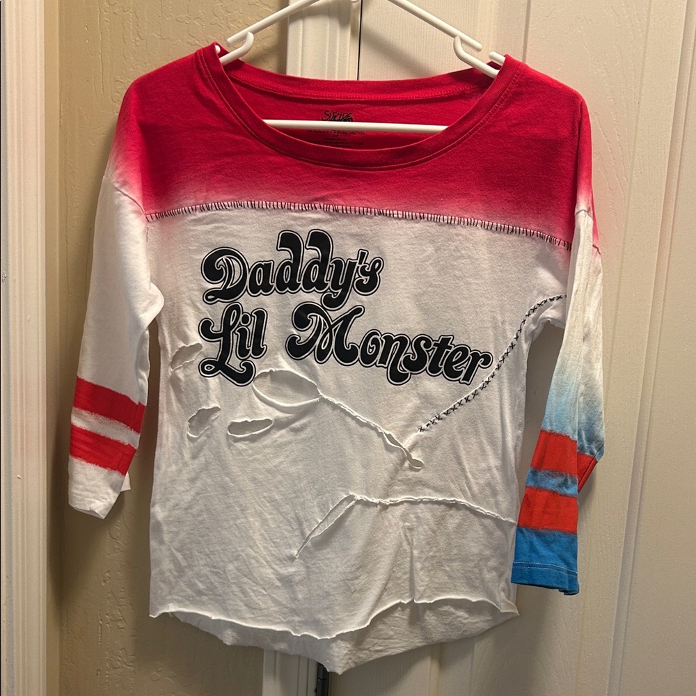 DC Comics Harley Quinn Suicide Squad “Daddy’s Little Monster” Shirt - Picture 3 of 12